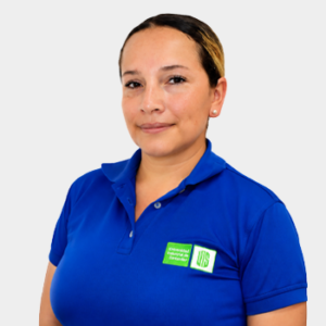 Frontal photograph of public official Kattherin Nataly Cuellar Salas